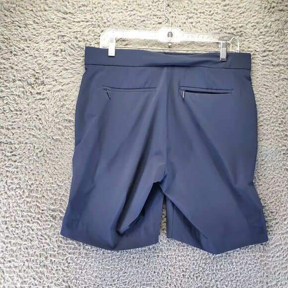 Athleta Shorts Womens Size 6 Navy Blue Tribeca 7" Recycled Polyester Blend - Picture 7 of 8